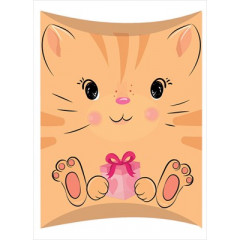 Коробочка для подарка без надписи (тигрёнок)