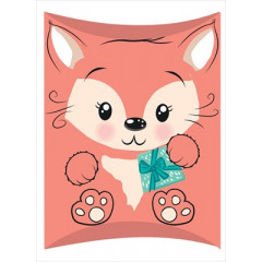 Коробочка для подарка без надписи (лисичка)