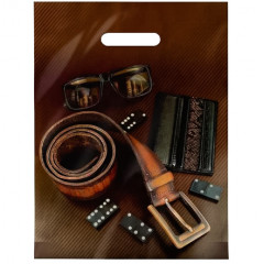 Пакет полиэтиленовый с вырубной ручкой 30*40 см Домино