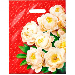 Пакет полиэтиленовый с вырубной ручкой 31*40 см Чувства ламинация