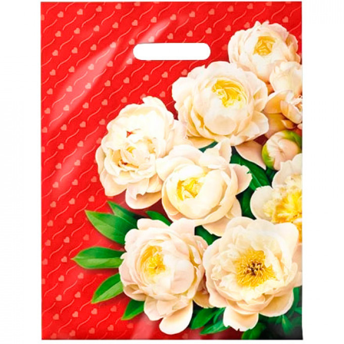 Пакет полиэтиленовый с вырубной ручкой 31*40 см Чувства ламинация