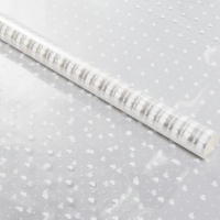 Пленка цветная 70см/200гр Мелкие сердца белый