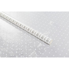 Пленка цветная 70см/200гр Мелкие сердца белый