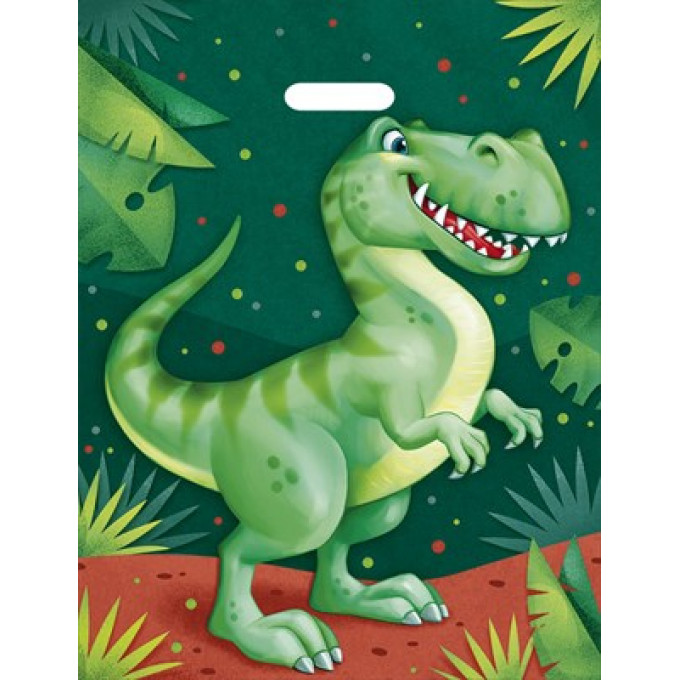 Полиэтиленовый пакет "Веселый динозавр"