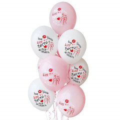 Воздушный шар латексный с рисунком 14" пастель Бести Подруге 2цв