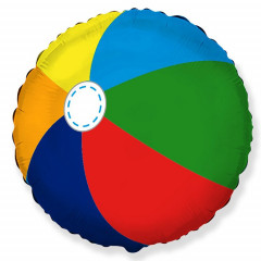 Воздушный шар фольгированный 18" Круг Пляжный мяч 45 см
