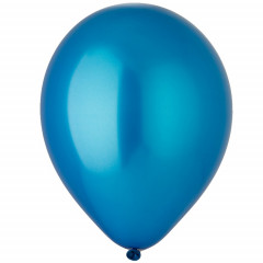 Воздушный шар латексный без рисунка 5"/54 Металлик Синий/ Blue