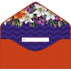 Конверт для денег Цветы