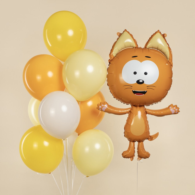 Воздушный шар фольгированный  Фигура 41"/104 см Котенок Котэ