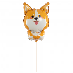 Воздушный шар фольгированный Мини-фигура 15"/38 см Корги