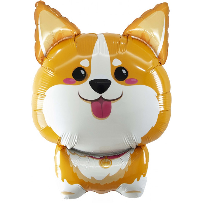 Воздушный шар фольгированный Мини-фигура 15"/38 см Корги