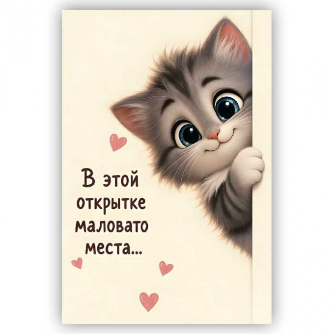 Открытка с конвертом В этой открытке маловато места...