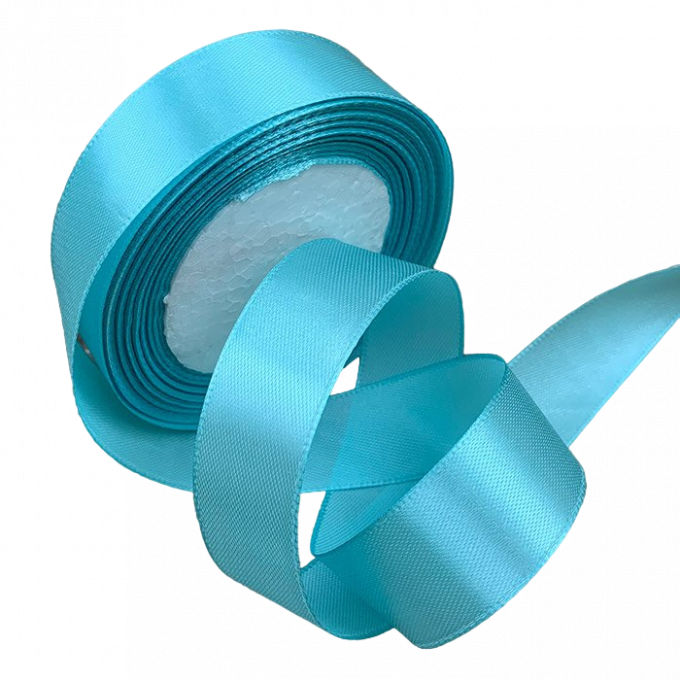 Лента атласная 25мм*25 Y Голубой