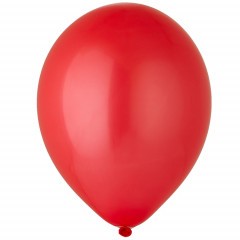 Воздушный шар латексный без рисунка 5"/05 Пастель красный/ Red