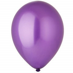 Воздушный шар латексный без рисунка 5"/34 Металлик фиолетовый/ Purple