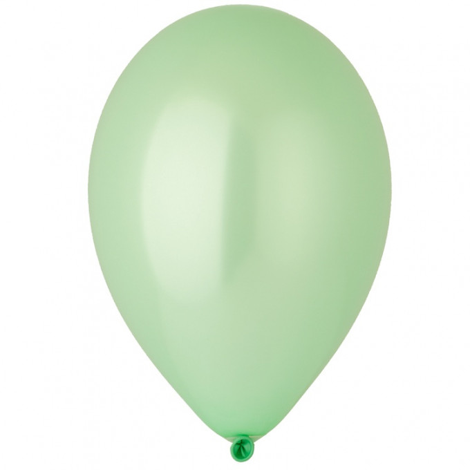 Воздушный шар латексный без рисунка 12"/94 Металлик Мятно-зеленый/Mint Green