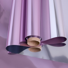 Пленка двухсторонняя 58см*10м Металлик 35 мкм СИРЕНЕВЫЙ