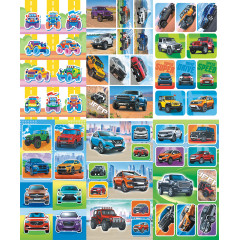 Альбом наклеек А6 Джипы крутые