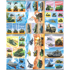 Альбом наклеек А6 Военная техника