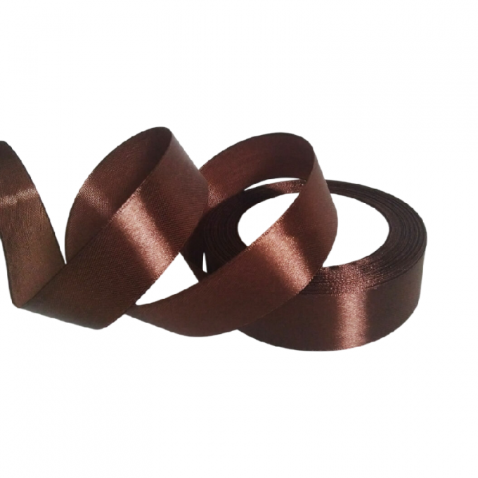 Лента атласная 25мм*25 Y Горький шоколад