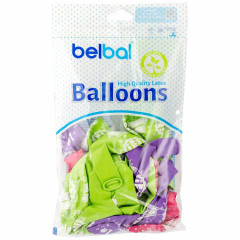 Воздушный шар латексный  с рисунком 14" пастель шелкография Лучшая Мама ассорти