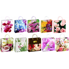 Сумка пластиковая мягкая 23*26 см Женский Микс (10в*1)