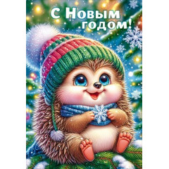 Бирка "С Новым годом!"