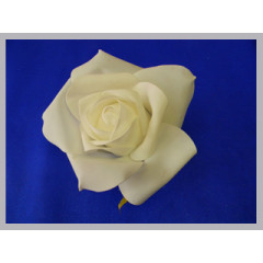 Цветок латексный Роза 220мм Белый