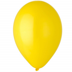 Воздушный шар латексный без рисунка 10"/03 Пастель Желтый/Yellow