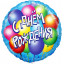 Воздушный шар фольгированный 18''/46 см Круг С Днем Рождения! (воздушные шары)