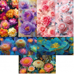 Конверт для денег Без надписи Цветы МИКС (7в*3)