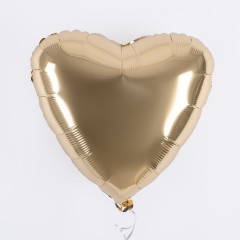 Набор шаров с гелием фольга  Сердце "Шампань"  5шт