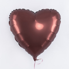 Набор шаров с гелием фольга Сердце "Сатин Rooibos 5шт