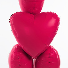 Набор шаров с гелием фольга Viva Magenta 5шт
