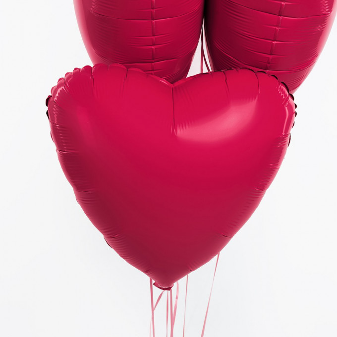 Набор шаров с гелием фольга Viva Magenta 5шт