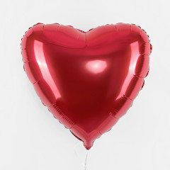 Набор шаров с гелием фольга Сердце Красный 5шт