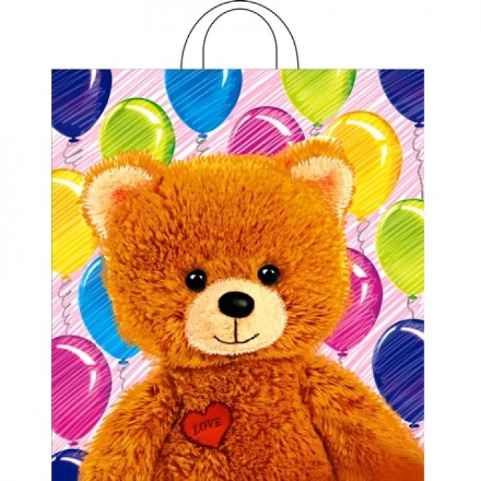 Пакет П/Э с петлевой ручкой 38*42 см (40мкм) Топтыжка