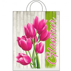 Пакет полиэтиленовый с петлевой ручкой 28х35 см Гармония