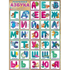 Плакат "Разрезная азбука"