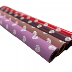 Пленка матовая 57см*10м 65мкм От всего сердца ВИННЫЙ