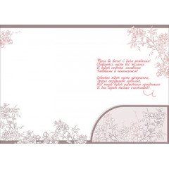 Открытка с карманом "В прекрасный День рождения"