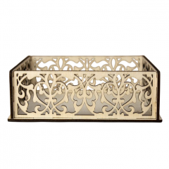 Подарочная упаковка "Ажур"(дл.15см,шир.15см,выс.5см) фанера 3мм,неокраш