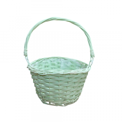 Корзина Ива Круг 22*22*12cм Ментол