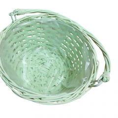 Корзина Ива Круг 22*22*12cм Ментол