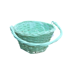 Корзина Ива Круг 22*22*12cм Ментол