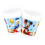 Стаканы пластиковые 200 мл "Игривый Микки Маус" / Playful Mickey / набор 8 шт. / (Греция)