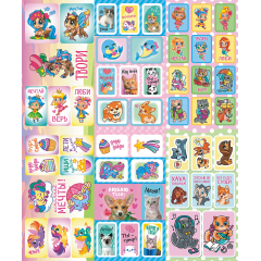 Альбом наклеек А6 для девочек