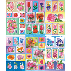 Альбом наклеек А6 Цветы