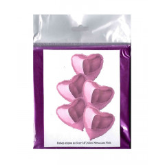 Набор фольгированных шаров 18"/45см СЕРДЦЕ Металлик Pink