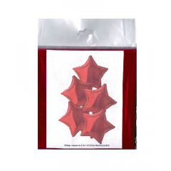 Набор фольгированных шаров 18"/45см ЗВЕЗДА Металлик Red